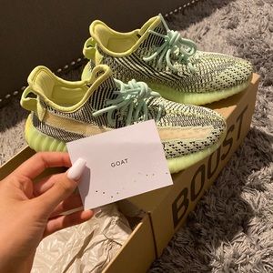 Neon Green Yeezys